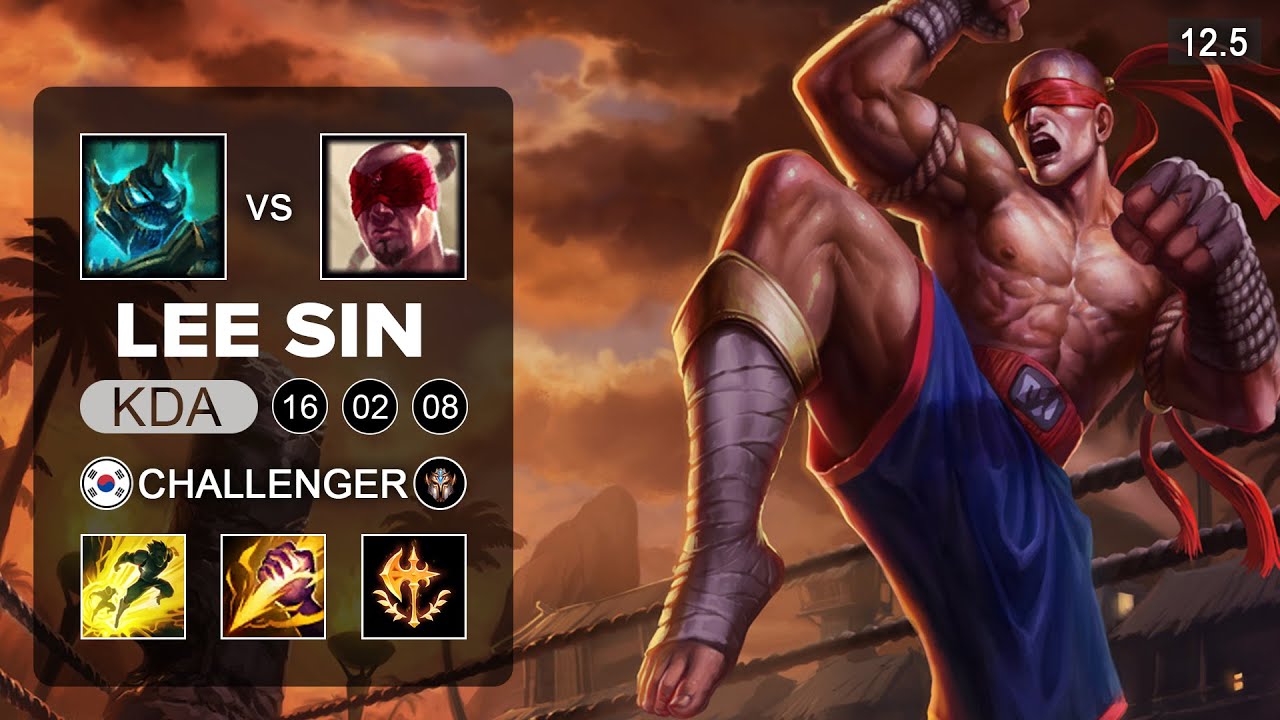 Lee Sin Jungle vs Hecarim - KR Challenger - Season 12 Patch 12.5