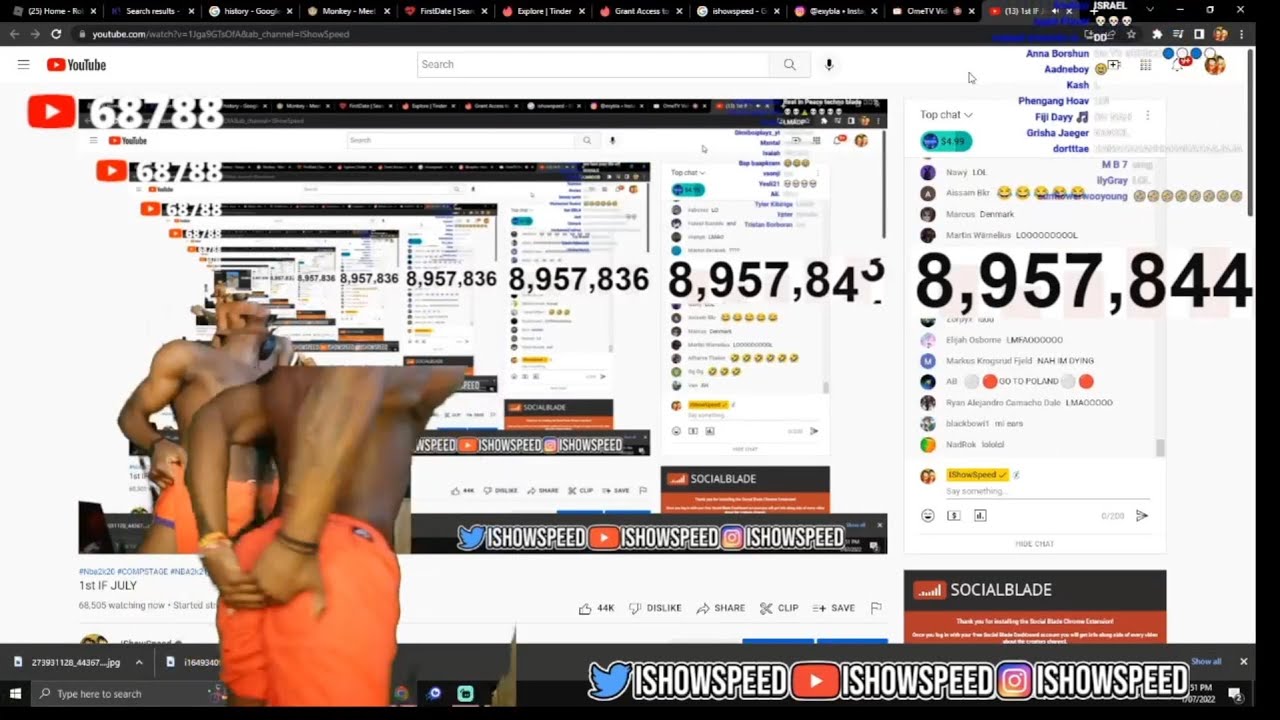 iShowSpeed Gets Cyber ATTACKED Live..* FUNNY*