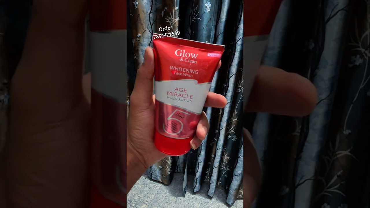 Glow and clean age miracle facewas  whitening facewash #shortvideo #shorts