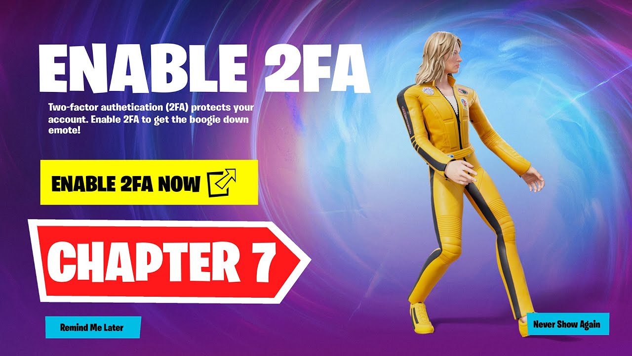 КАК ВКЛЮЧИТЬ 2FA В FORTNITE! (ГЛАВА 7)