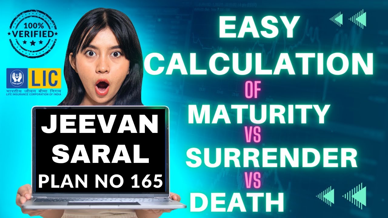 LIC JEEVAN SARAL- 165 | Know the amount you will receive on maturity in two minutes. Maturity For...