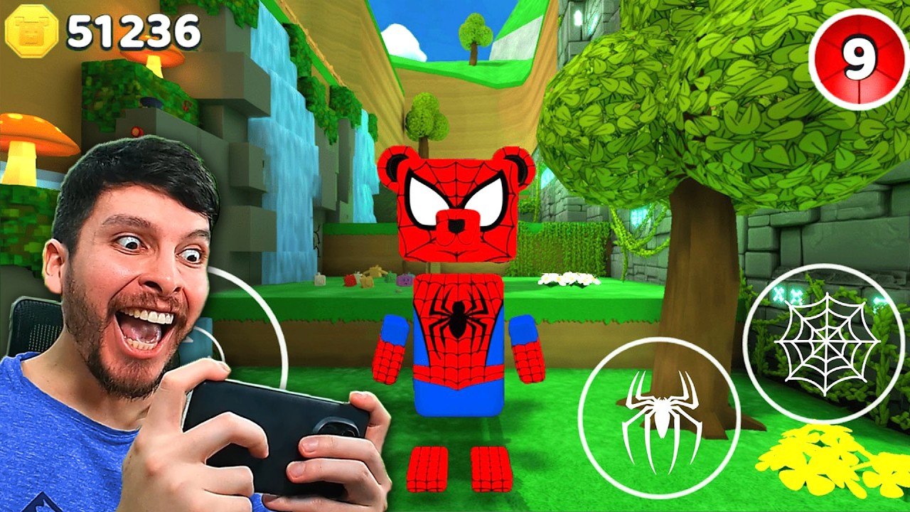 ME CONVERTÍ en SPIDERMAN en SUPER BEAR ADVENTURE !!