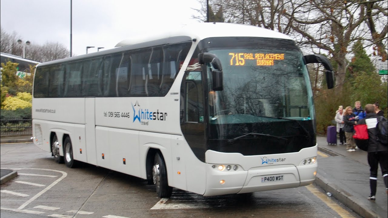 Front View: Whitestar Travel P400WST Ex SK14BUZ Neoplan Tourliner/N2216