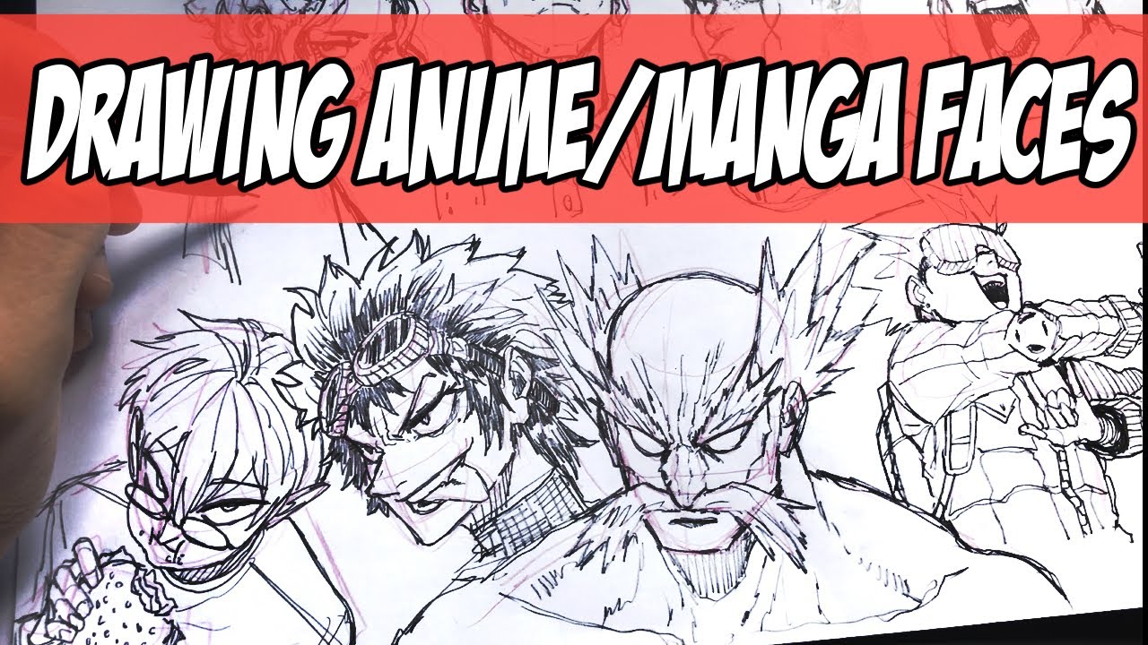 Drawing Manga/Anime FACES - Draw With Me
