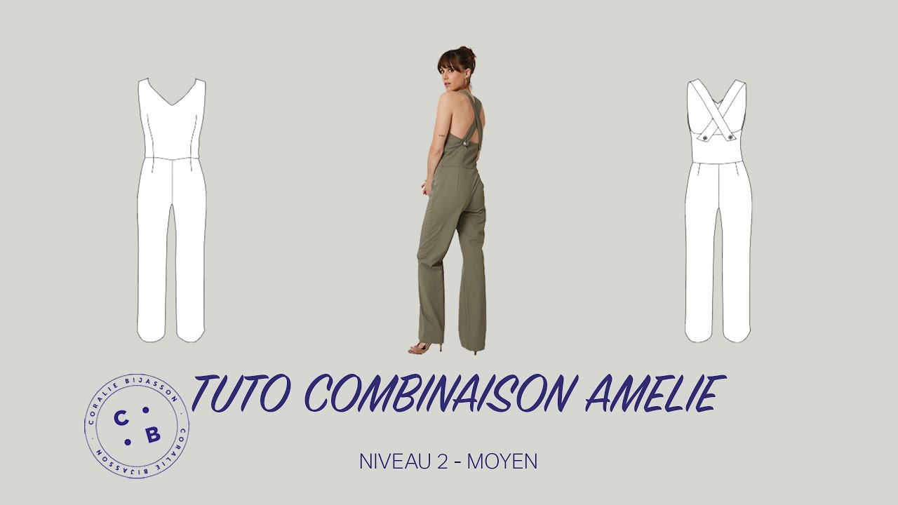 Amélie, le tuto du patron de couture de la combinaison Amélie