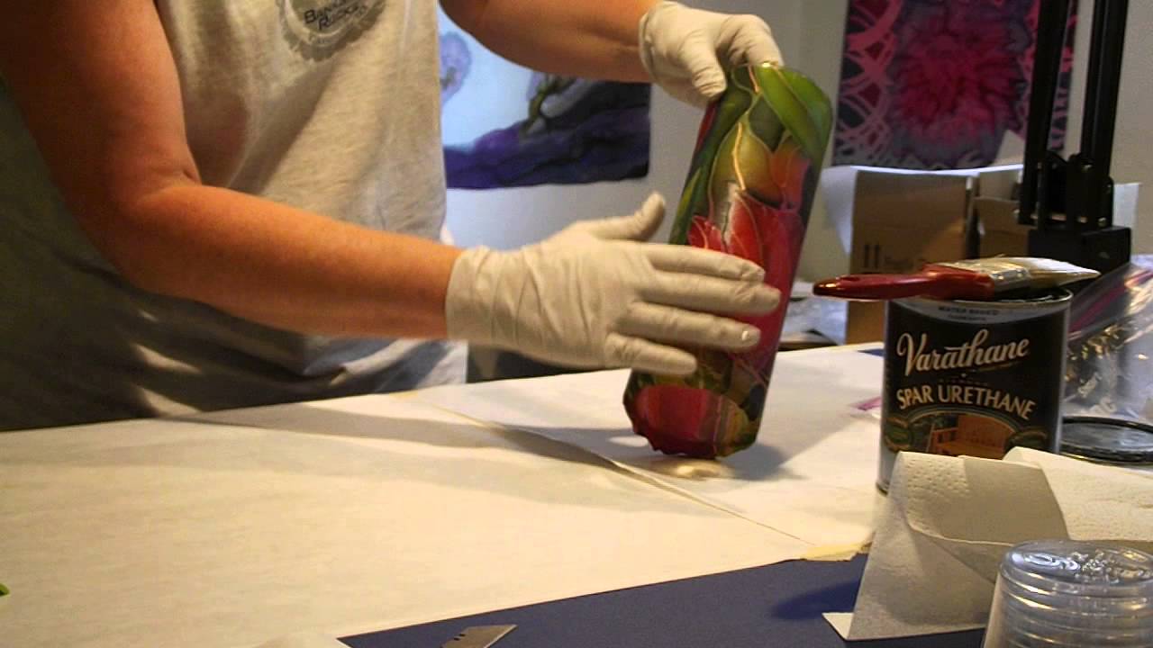 How to Apply Silk on Glass Part 3