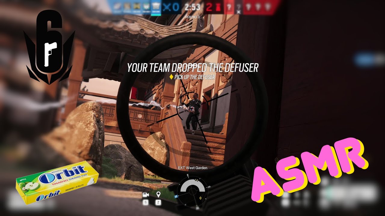 Rainbow 6 Siege ASMR | Struggling in Unranked (Whispering, Gum Chewing & Keyboard + Mouse)