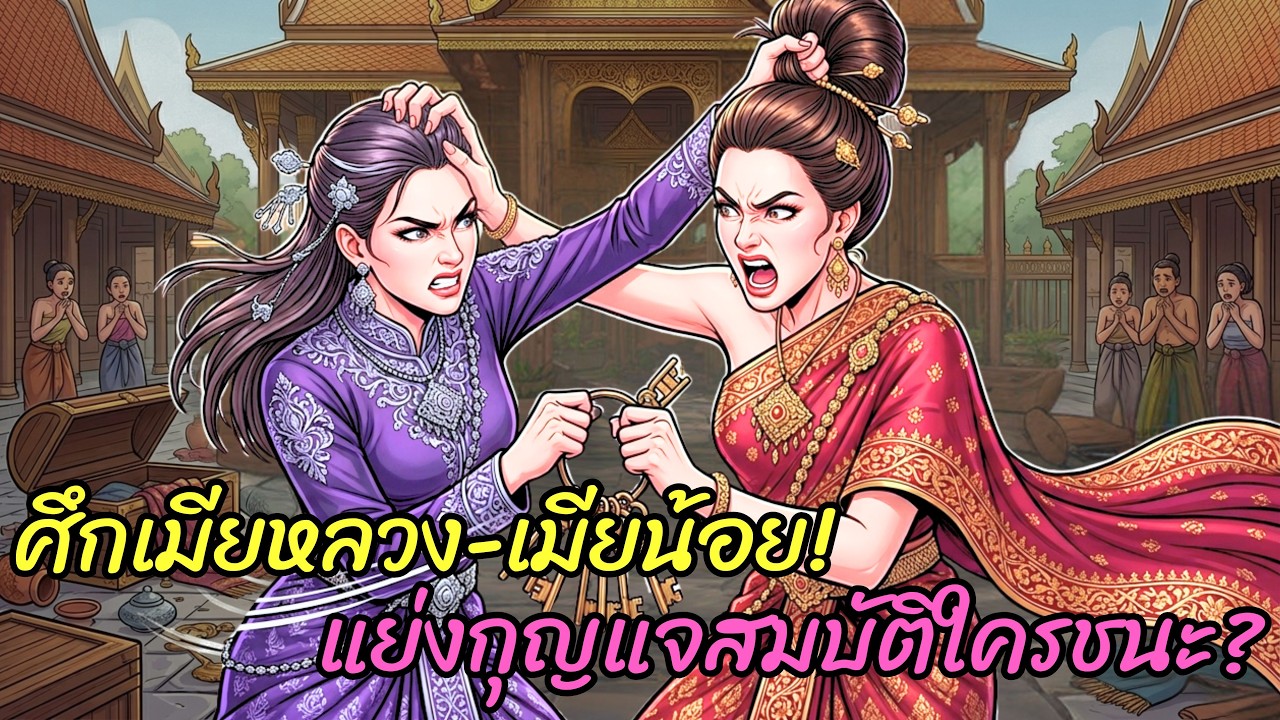 ภรรยาคนแรกและภรรยาคนที่สองทะเลาะกันอย่างดุเดือดเพื่อแย่งชิงสมบัติของครอบครัว