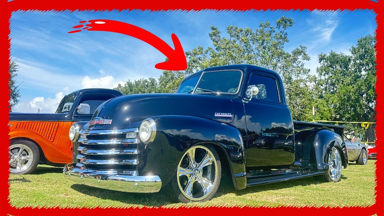 More than 50 Classic Trucks at Cruise Central during Cruisin' the Coast 2025