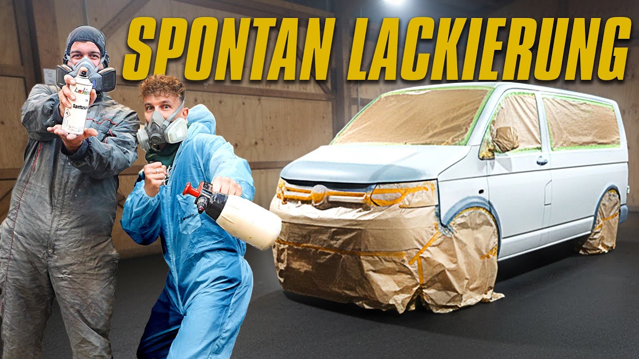 Low Budget Lackierung f&uuml;r meinen VW T5 Bus! 