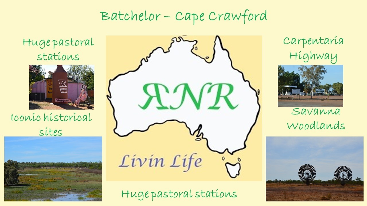 Travel from Batchelor to Cape Crawford in northern Australia. We change camp due to fires.