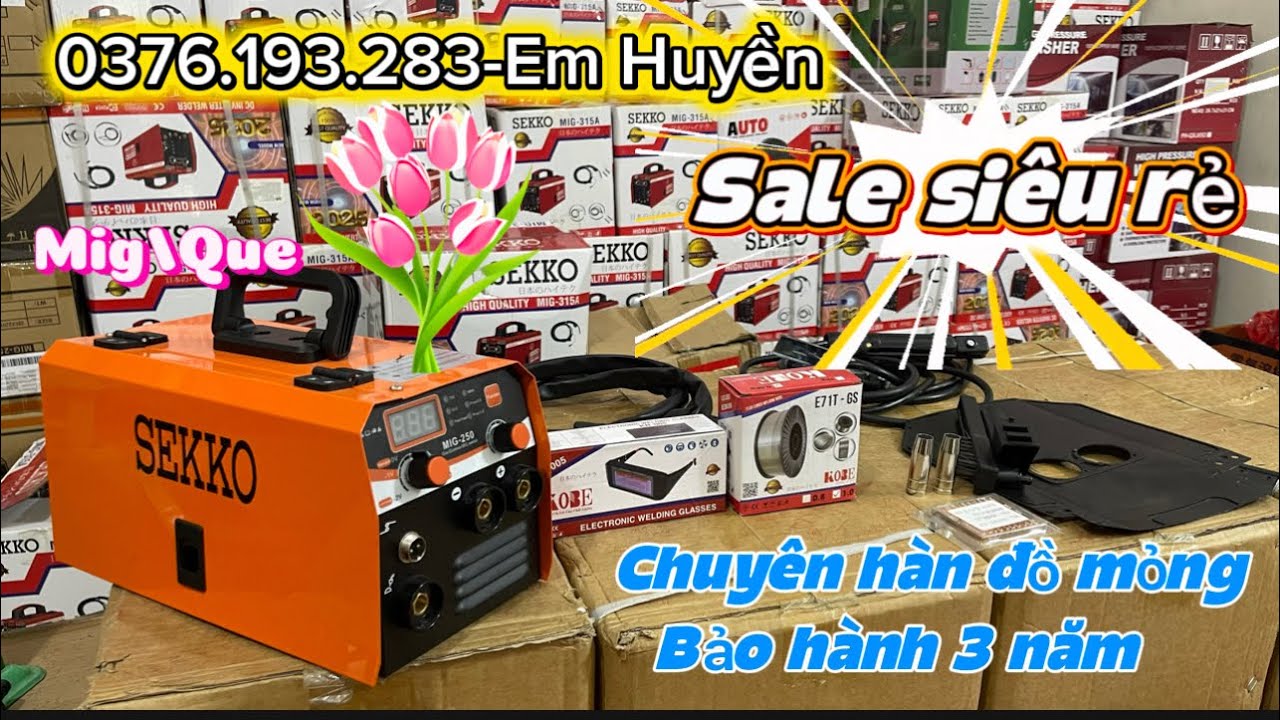 🔴XẢ RẺ💥Mig SEKKO 250A giá rẻ dễ hàn ai cũng mua được hàn đồ mỏng cực dễ #tranding #xuhướng 