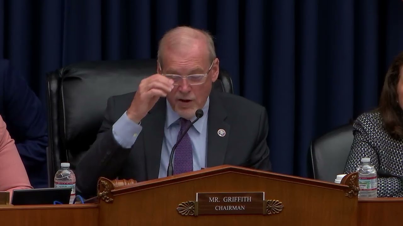 Chairman Griffith Leads Markup Hearing to Advance Public Health and Rural Health Care Bills