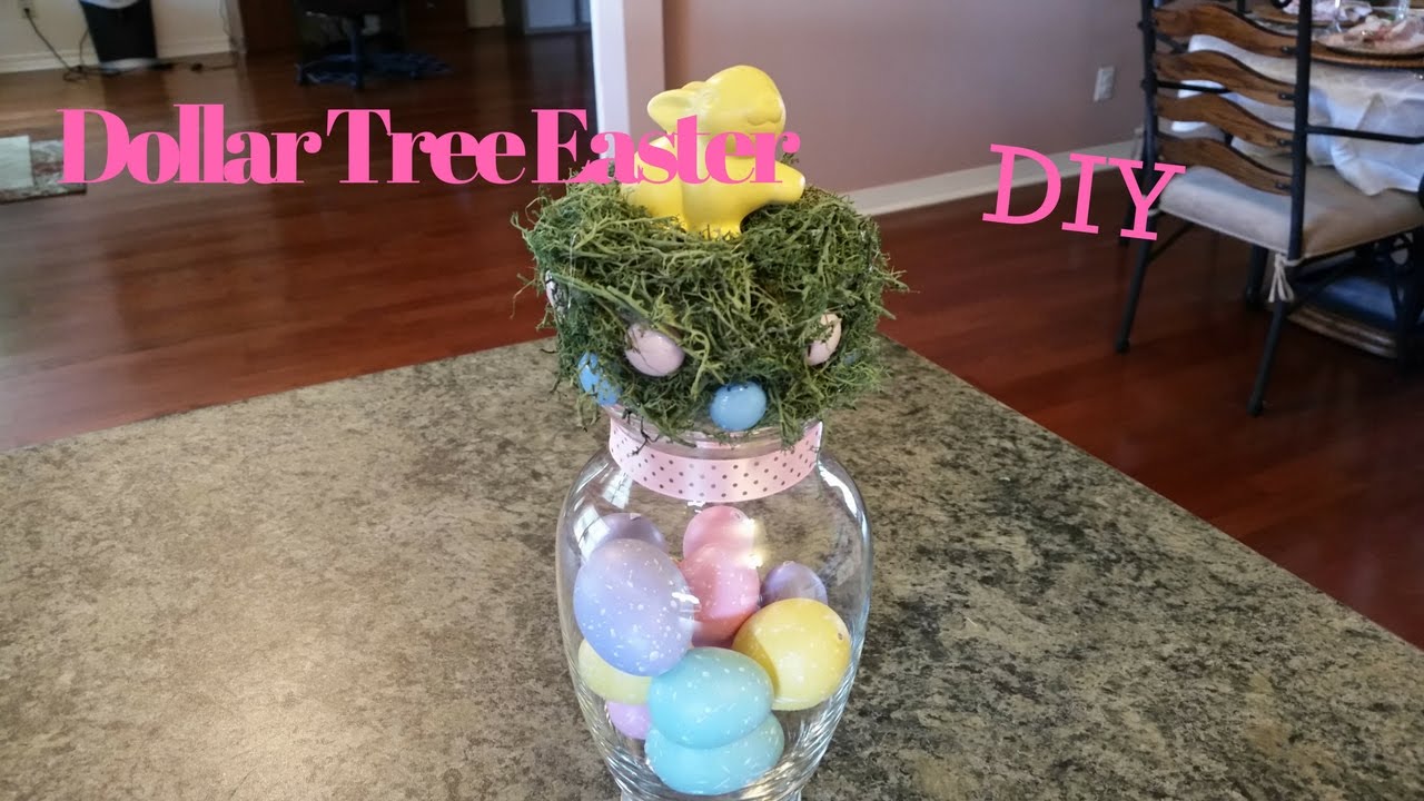 Dollar Tree Easter Glass DIY