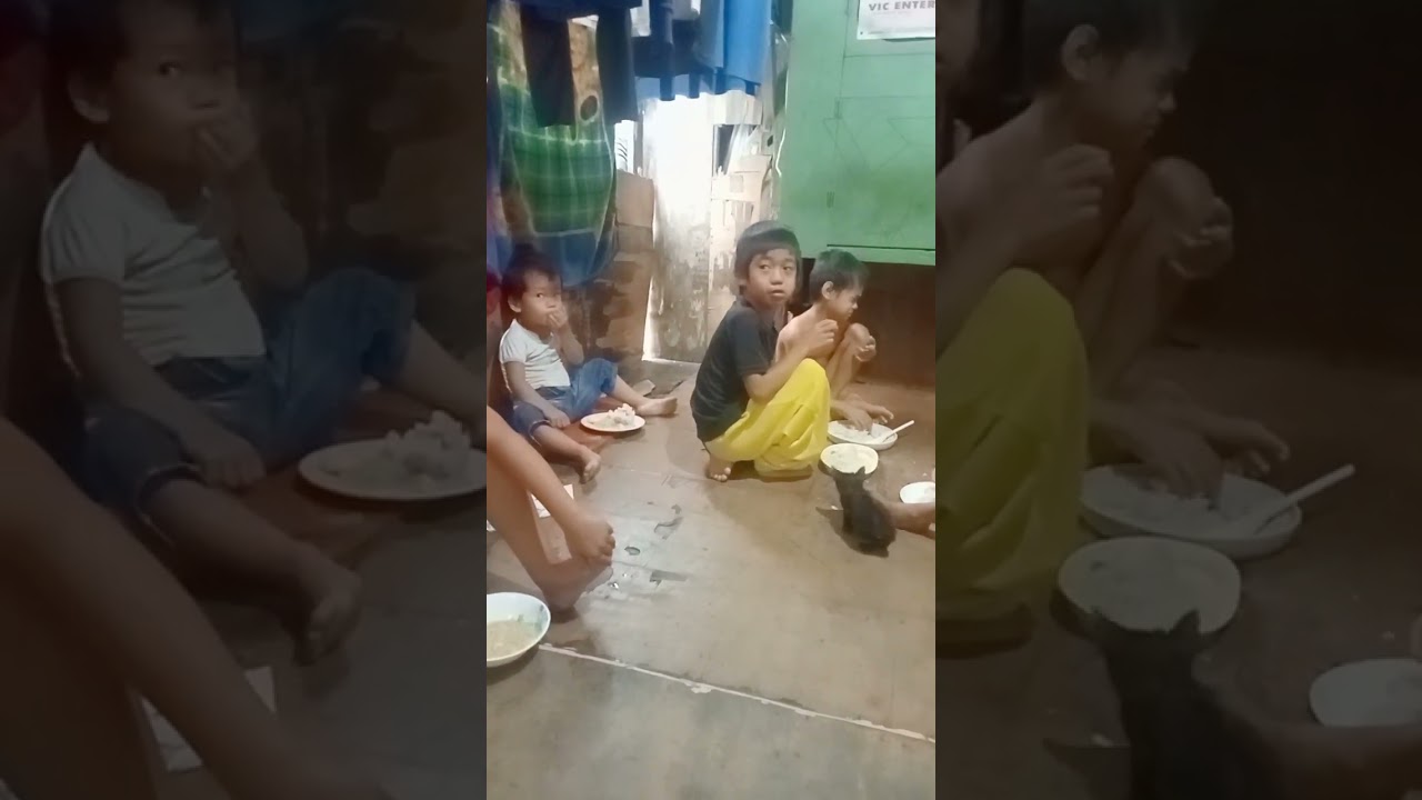 hello.. guys mga Bata mangaon na Sila 