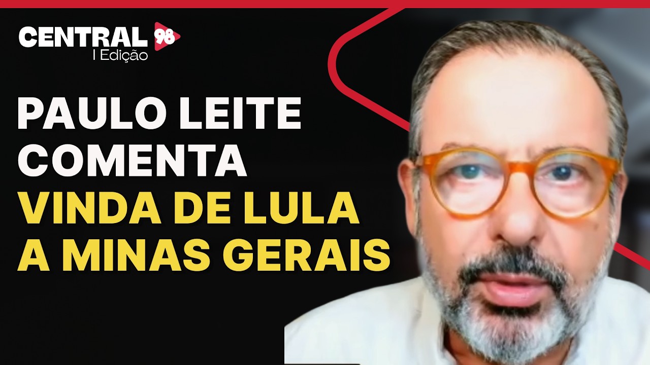 Paulo Leite comenta vinda de Lula a Minas Gerais; será que o anúncio de Pacheco sai?