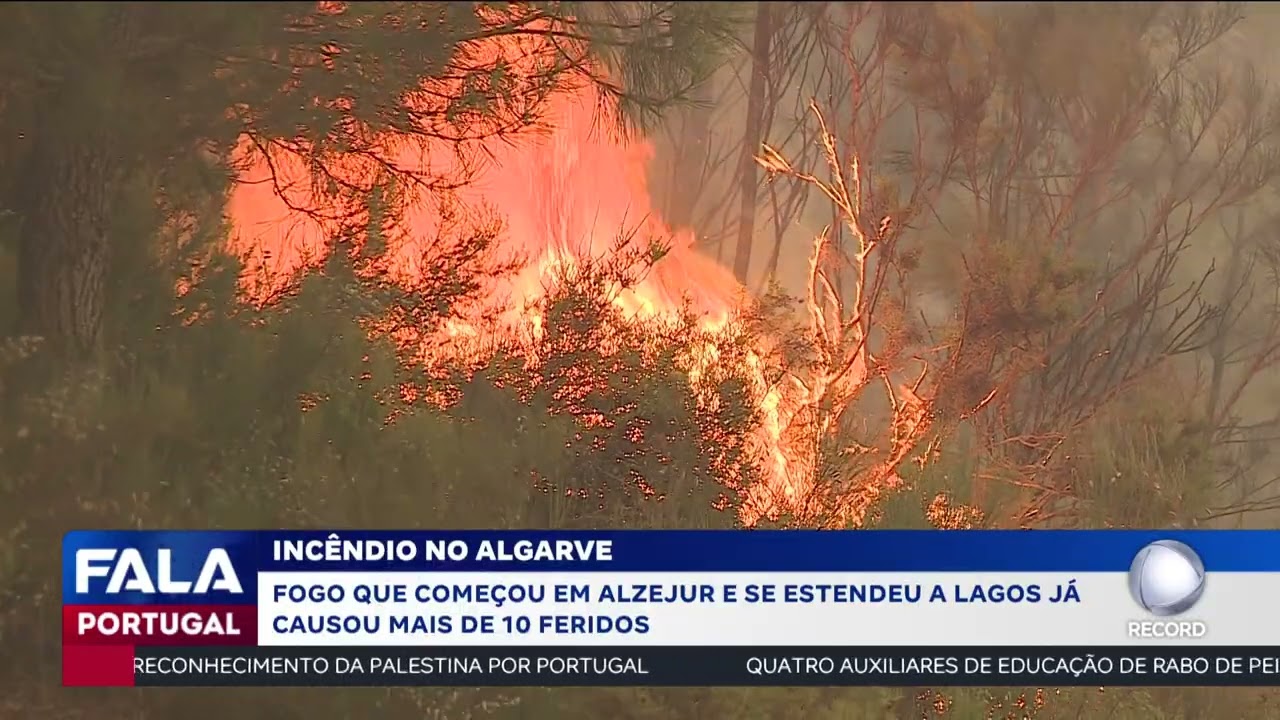 Incêndio no Algarve