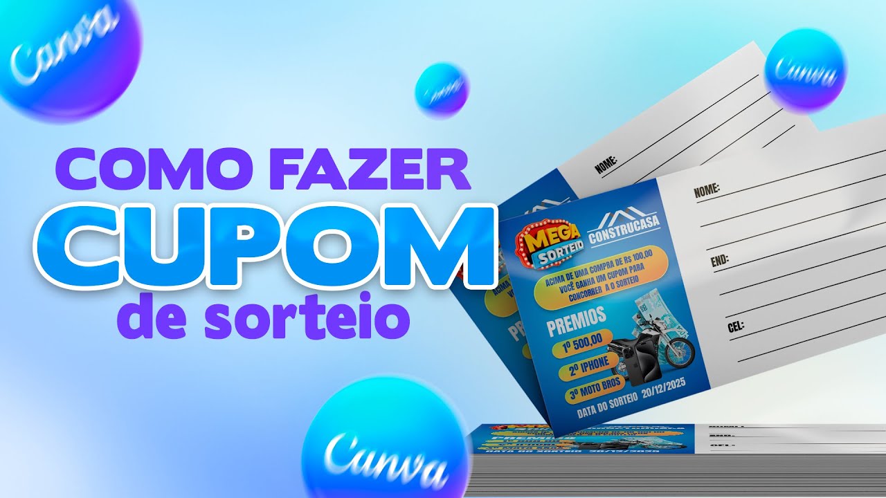 Como fazer arte de CUPOM NO CANVA (passo a passo)