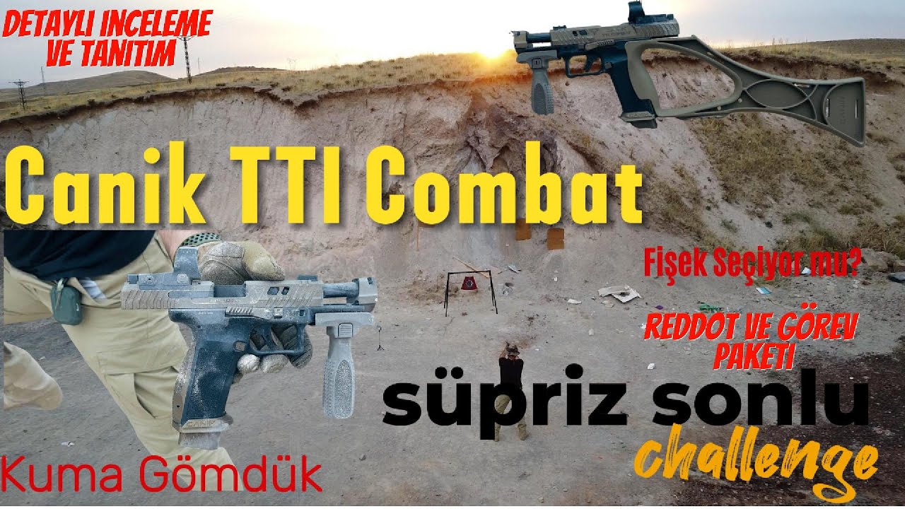 Canik TTI Combat Fişek Seçiyor Mu ? 7 Farklı Fişek İle Atış,Kuma Gömdük, Detaylı İnceleme #canik