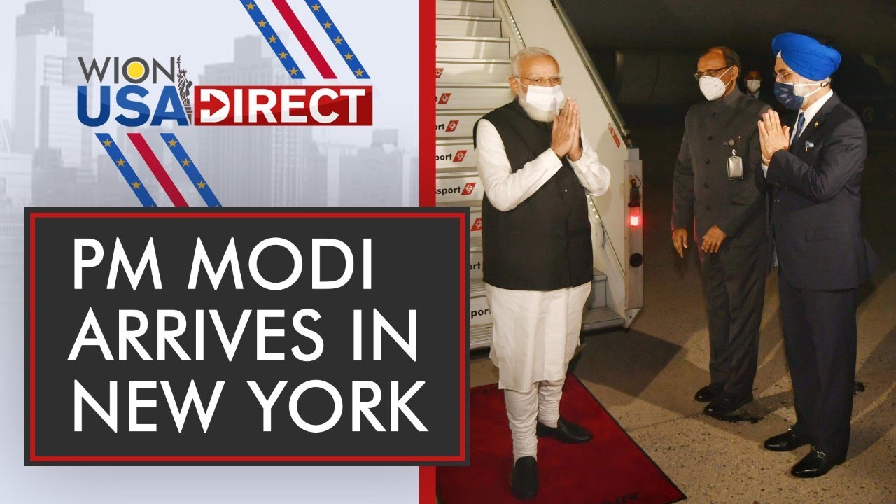 Indian PM Modi reaches New York to address 76th UNGA session | WION-USA Direct | World English News