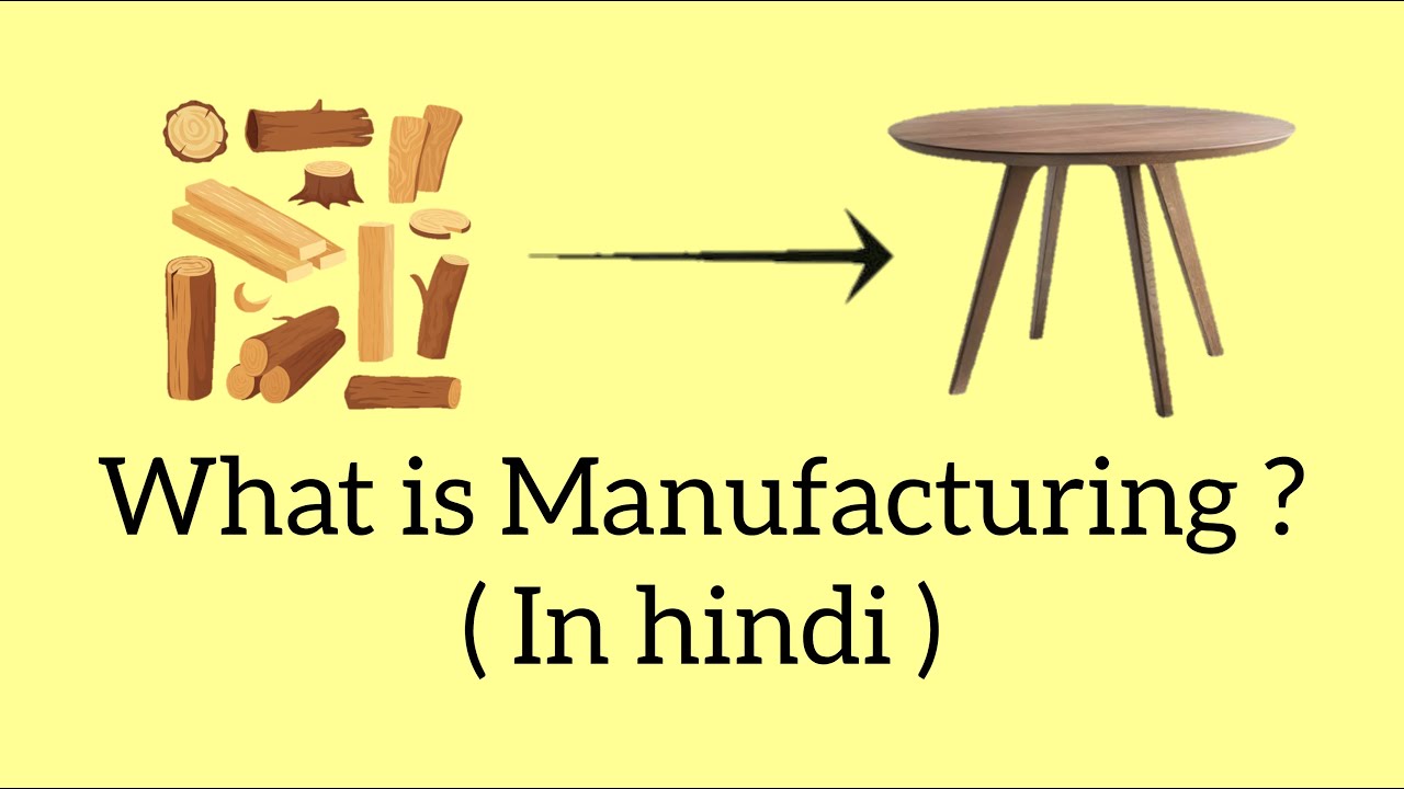What is Manufacturing ? - In HINDI