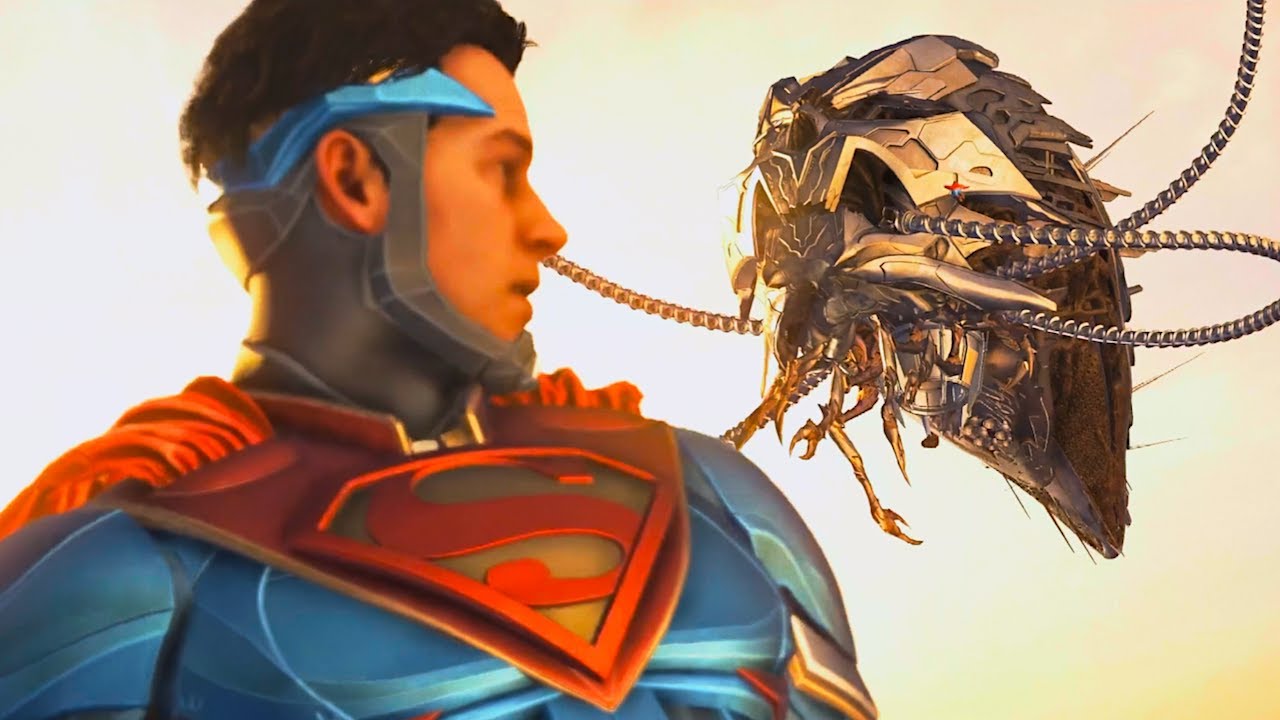 Супермен наконец побеждает Брейниака — Injustice 2
