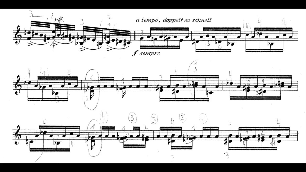 Bernd Alois Zimmermann - Sonata For Violin (1951) [Score-Video]