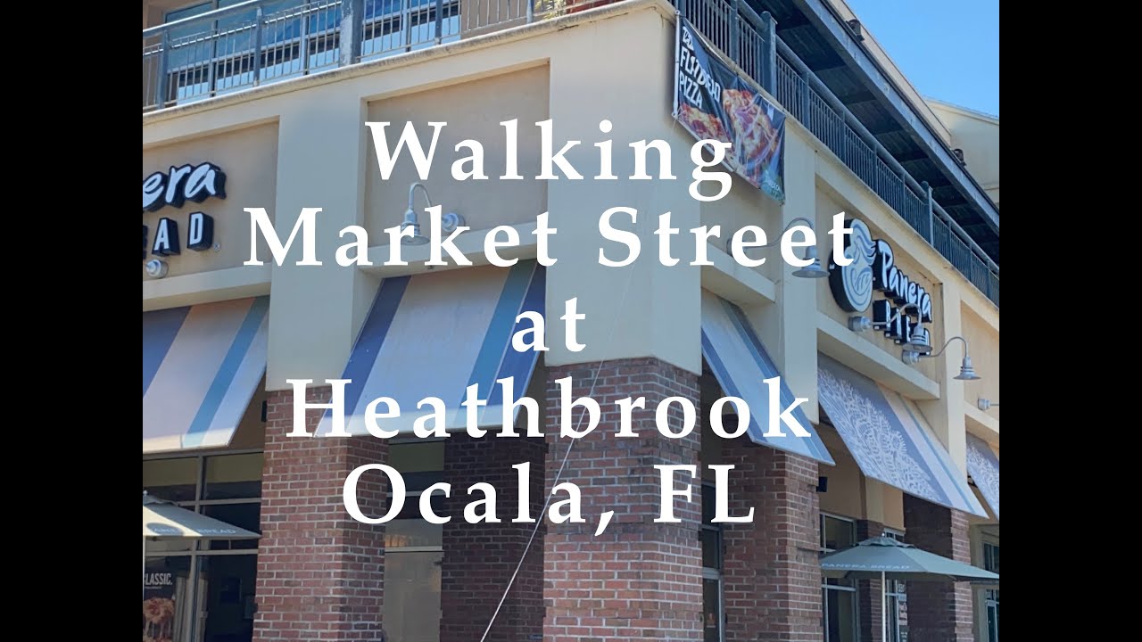 Walking Market Street at Heathbrook, SR 200, Ocala, Florida