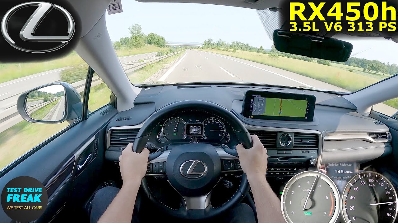 2022 Lexus RX 450h (313 PS) TOPSPEED POV with Fuel Consumption Test | No Speed Limit Autobahn Drive