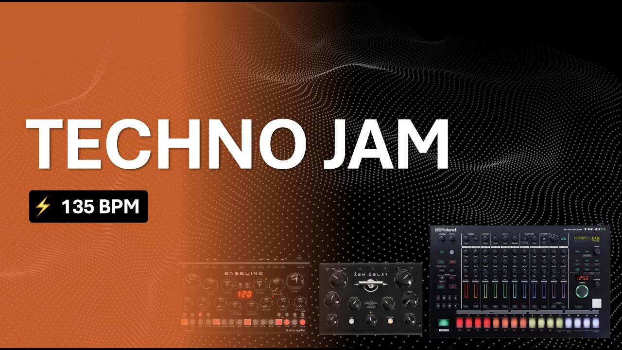 Techno Hardware Jam | DB-01, TR-8S, Zen Delay