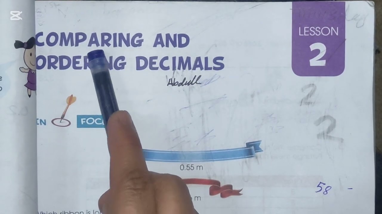 Chapter 6 Decimals class 5 aps maths 