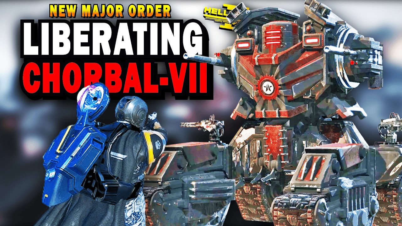 Helldivers 2 - Crazy Cyborg Loadouts! Liberating Acid Planet Chorbal VII