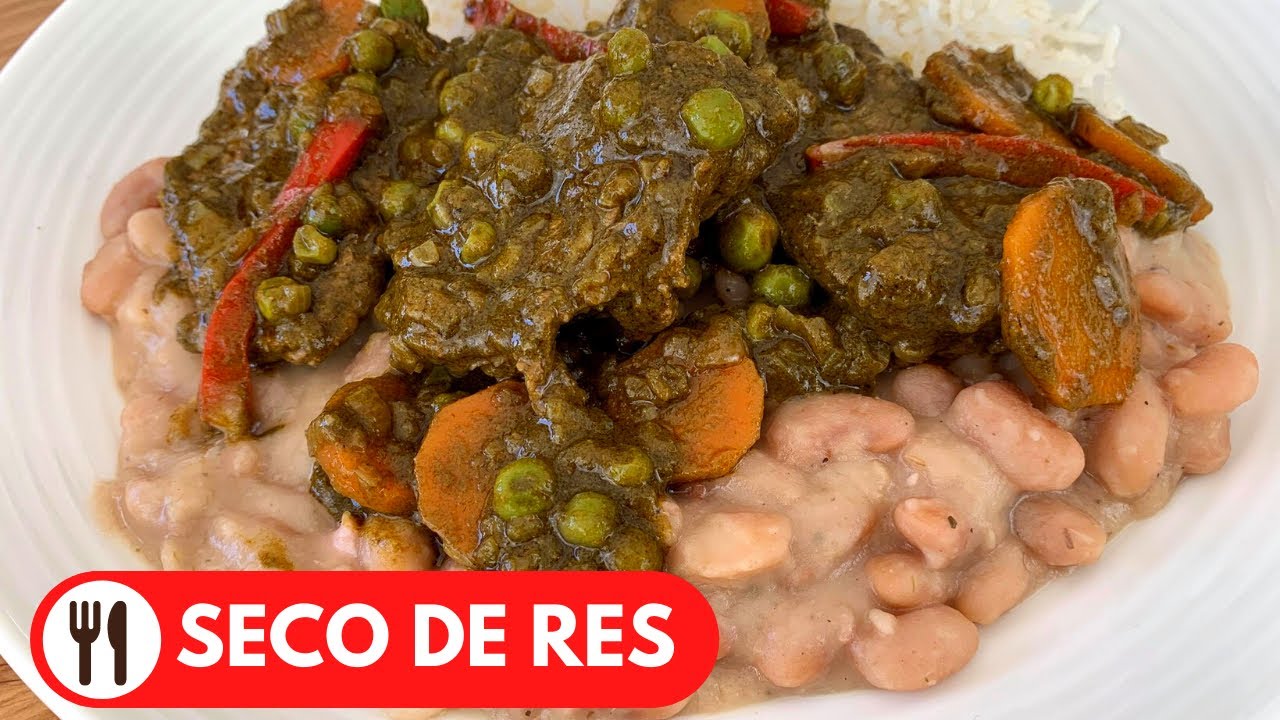 🇵🇪 SECO DE RES CON FRIJOLES | RECETA PERUANA