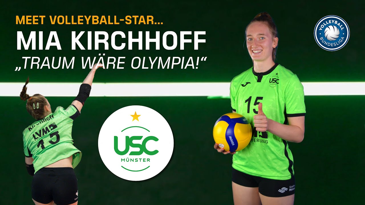 Bundesligapremiere mit gerade mal 16 Jahren! 🏐 | Außenangreiferin Mia Kirchhoff vom USC Münster