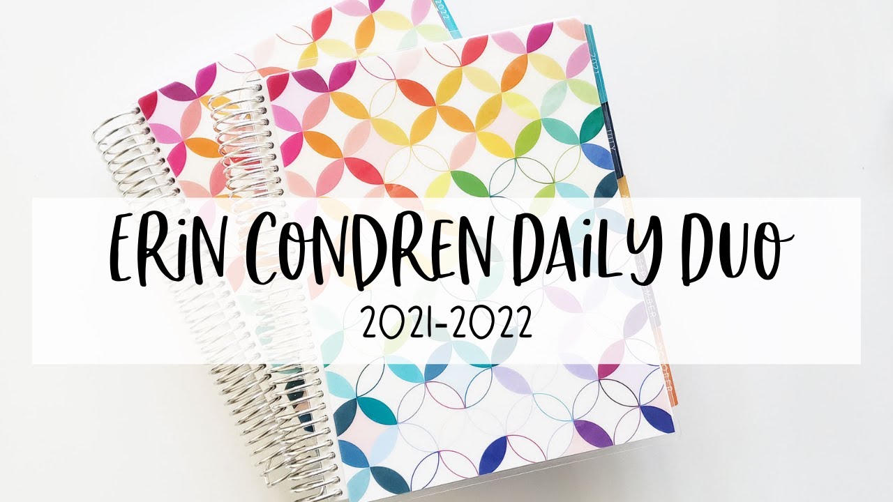 2021-2022 Erin Condren Daily Duo Flip Through
