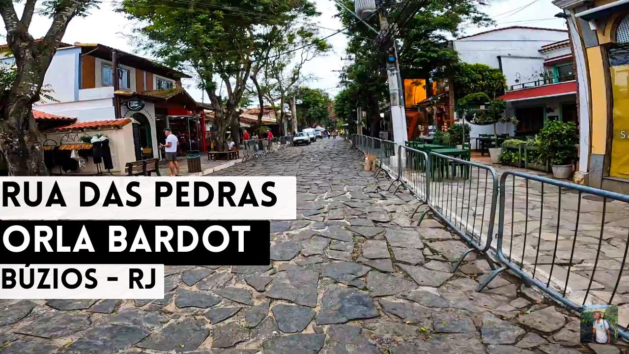 Búzios/RJ - City Tour pelo Centro, Rua das Pedras, Orla Bardot, Armação ⁴ᴷ⁶⁰ Walking Búzios - Brasil
