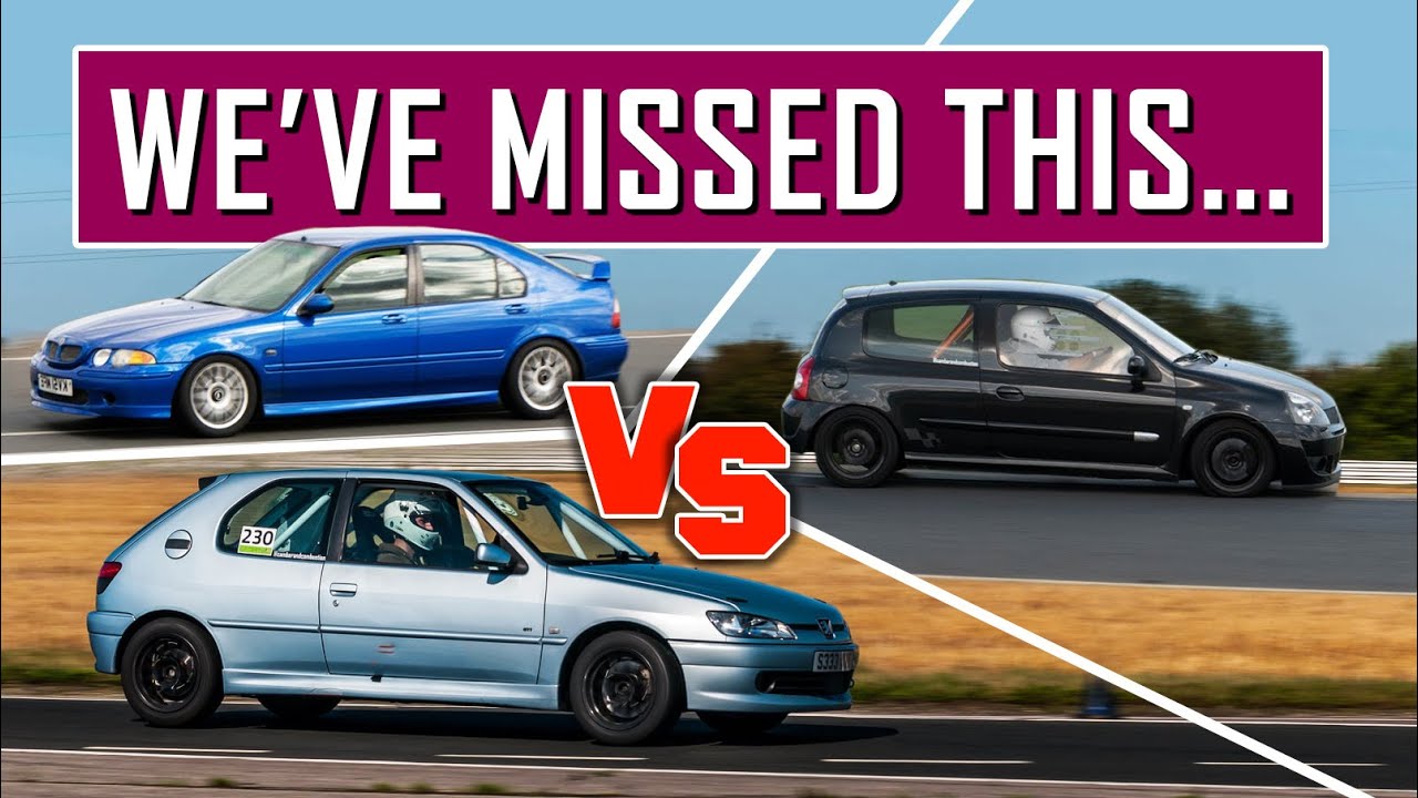 Can the 306 still drift?! And can it keep up with the MG ZS180 and Clio RS 172? | Blyton Park