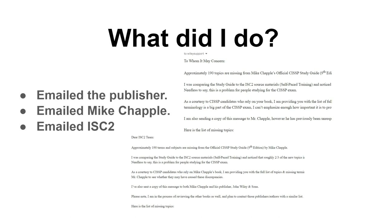 190 Topics Missing From Mike Chapple's 