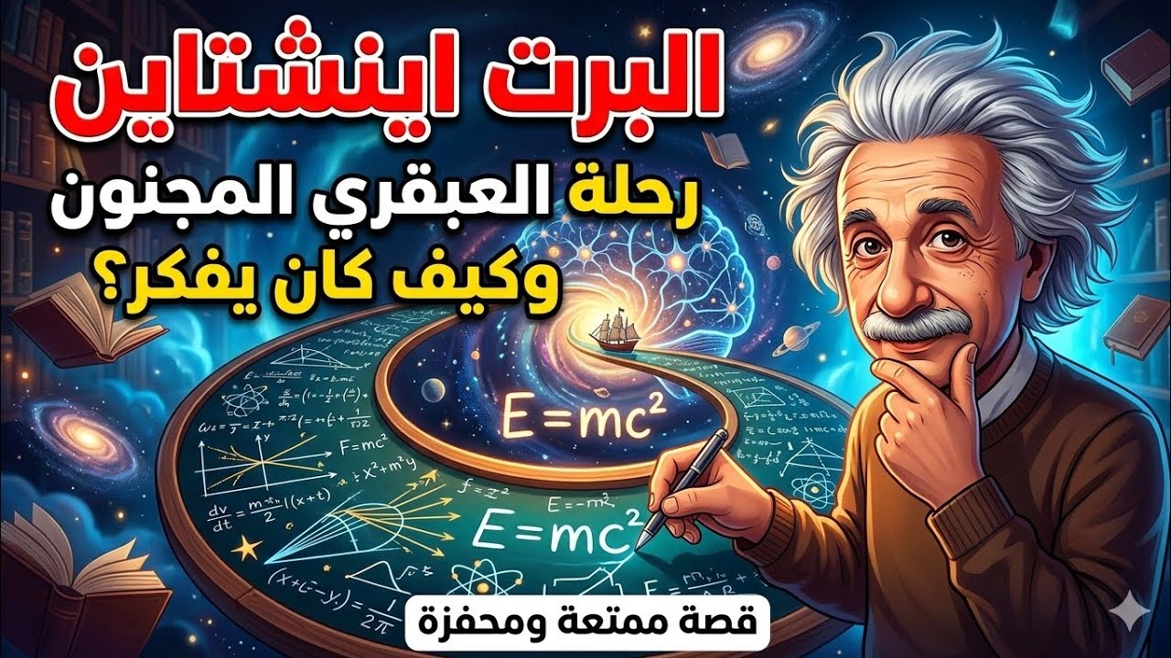 البرت اينشتاين،رحلة العبقري المجنون وكيف كان يفكر !؟؟ قصة ممتعة ومحفزة 