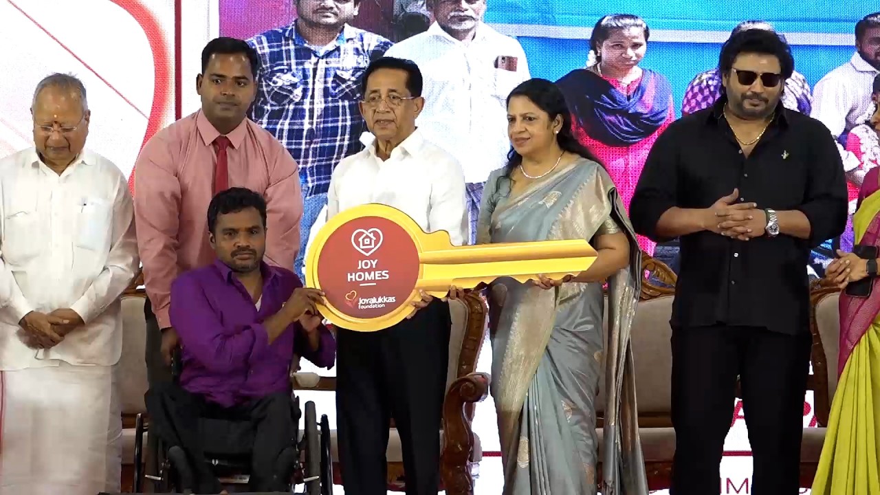 Handover Ceremony of 50 Joy Homes Event | Joyalukkas Foundation | Actor Prashanth | Deivayani