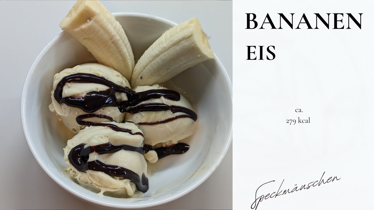 Ninja Creami Rezept:  Leckeres Bananeneis 🍌 ca. 279 kcal