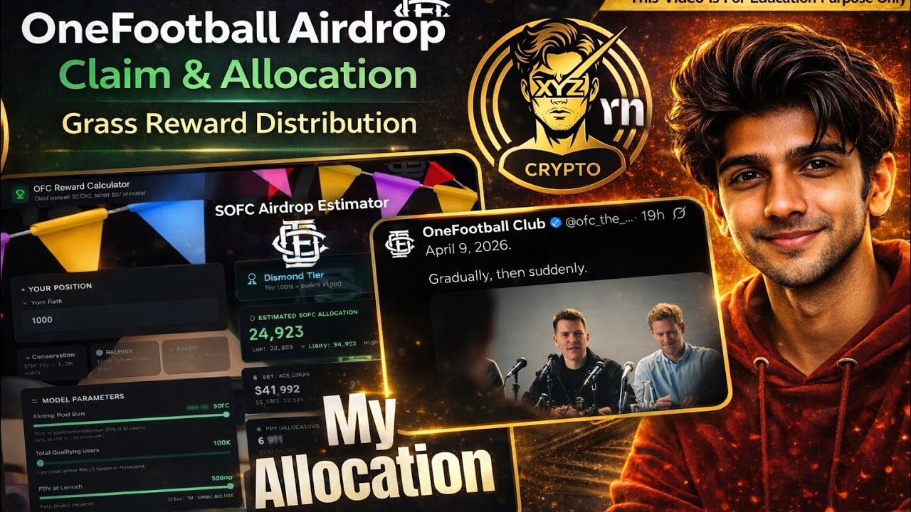 Onefootball Airdrop Allocation Checker | Grass Airdrop Distribution | Dawn | XYZ Crypto 