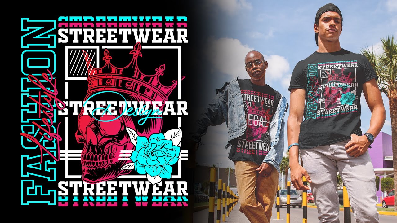 How To Design STREETWEAR T-SHIRT| Streetwear T-Shirt Design Tutorial | T-Shirt design in illustrator