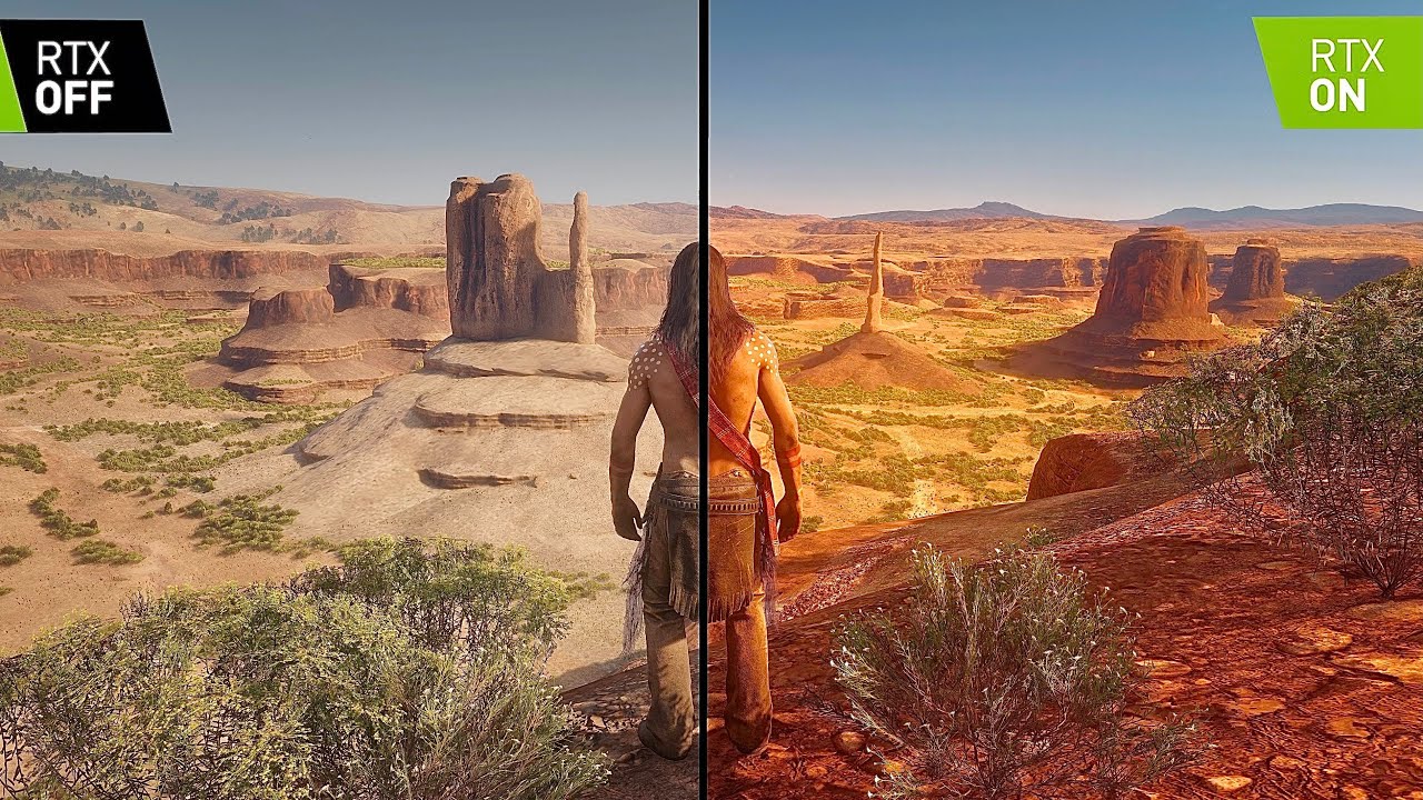 Red Dead Redemption 2 - RTX On vs Off Comparison - PC 2022 Realistic ReShade MOD