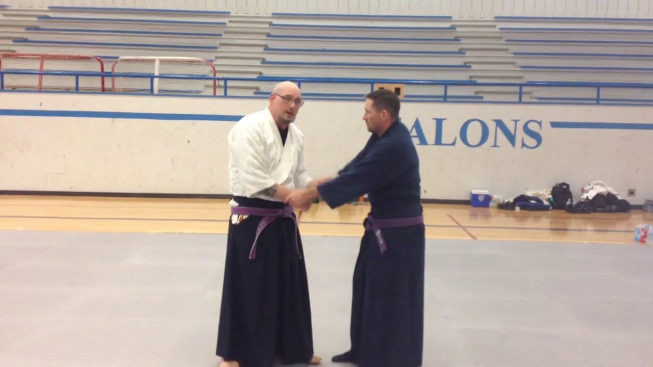 A Kokodo Jujutsu Wrist Lock at the CJJU summer Camp - old man style jujutsu with Seamark Hanshi