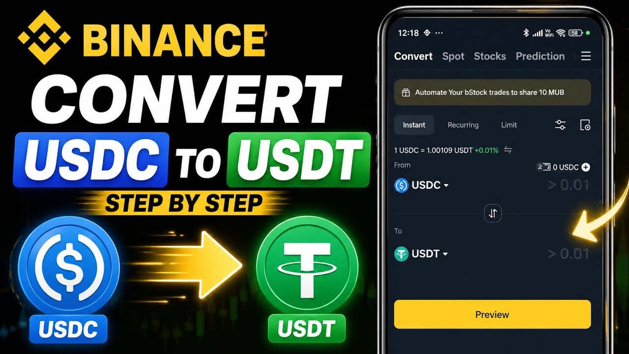How to Convert USDC to USDT on Binance | Binance USDC to USDT Conversion