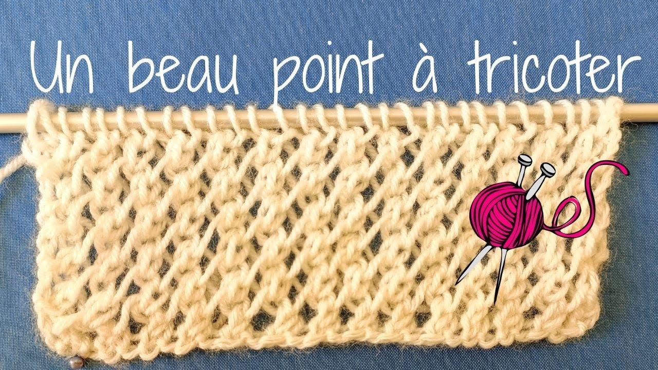 Un beau point à tricoter/très joli point ajouré /knit lace stitch