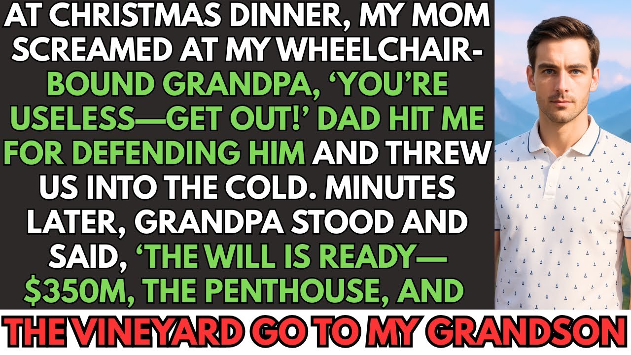 My Parents Punched Me And Grandpa, Then Threw Us Out—Till He Stood Up And Gave Me $350 Million.