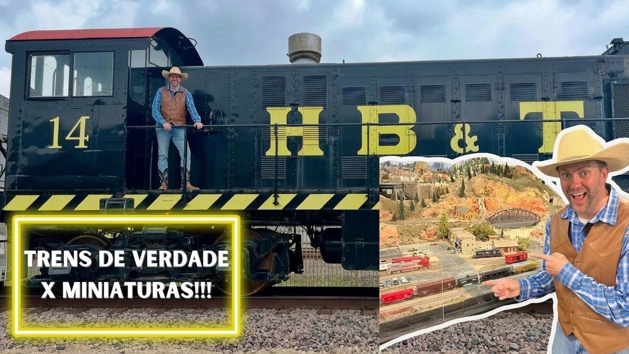 Cowboy Jack se Aventurando em Trens de Verdade e de Brinquedo no Museu Ferroviário de Rosenberg!