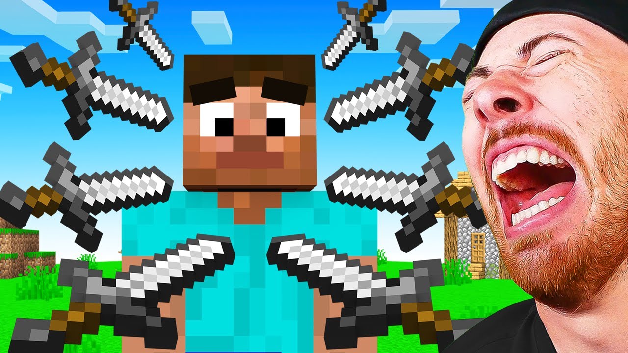 1000 Minecraft Swords vs MINECRAFT STEVE?! (Funny Animations)